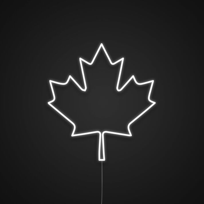 Ahornblatt LED-Neonschild Wohnzimmer Cafe