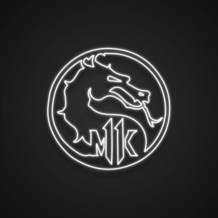 Drachen-Emblem LED-Neonschild für Gaming Wohnzimmer