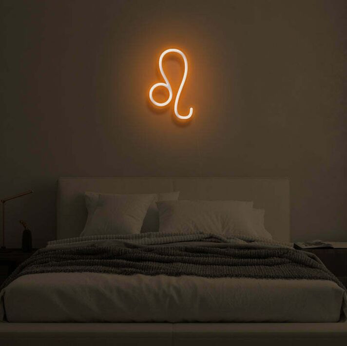 Löwe Sternzeichen Symbol LED-Neonschild Schlafzimmer Wohnzimmer