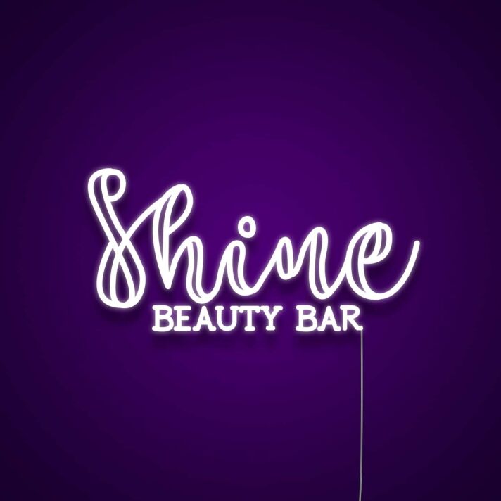 Shine Beauty Bar LED-Neonschild für Beauty Salon