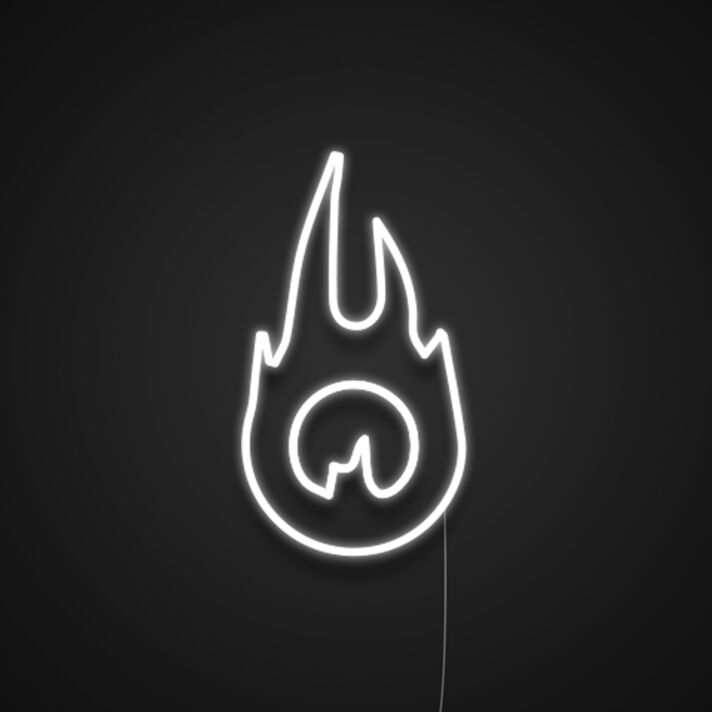 Flamme Symbol LED-Neonschild für Bar und Gaming