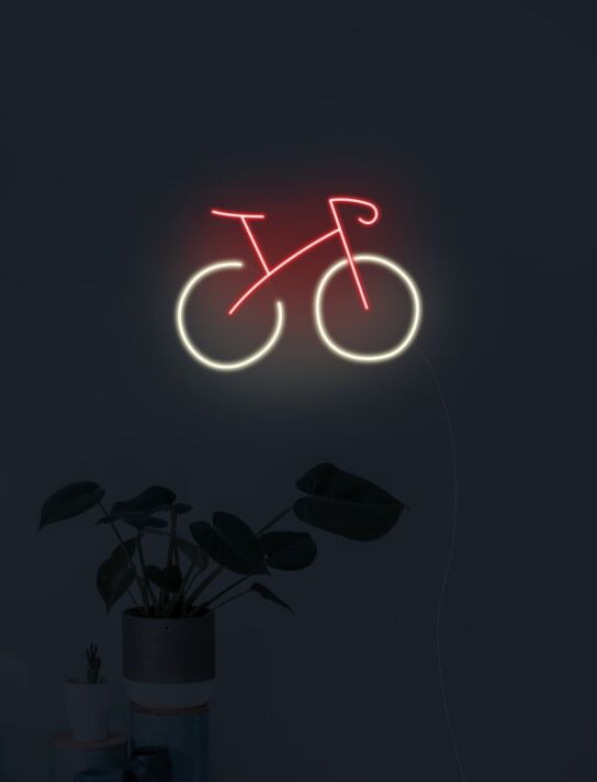 Fahrrad LED-Neonschild für Wohnzimmer und Cafe