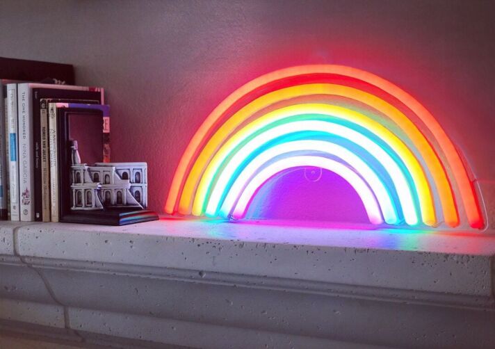 Regenbogen LED-Neonschild für Wohnzimmer und Kinderzimmer