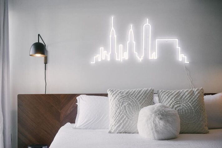 Stadt Skyline LED-Neonschild für Wohnzimmer Schlafzimmer