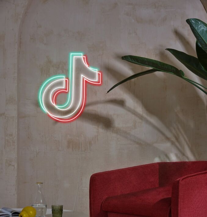 Musiknote Symbol LED-Neonschild für Wohnzimmer und Gamingzimmer