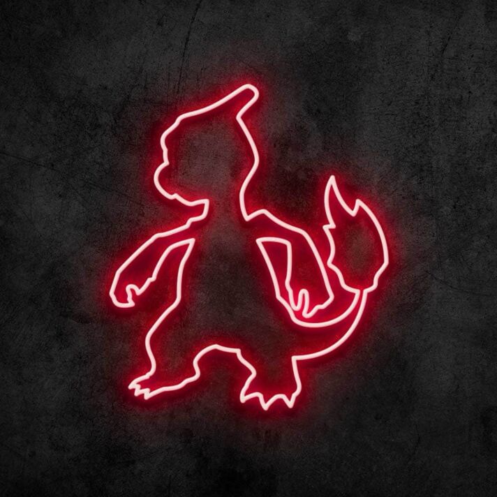 feuerspeiender Drache LED-Neonschild für Kinderzimmer und Gamingzimmer