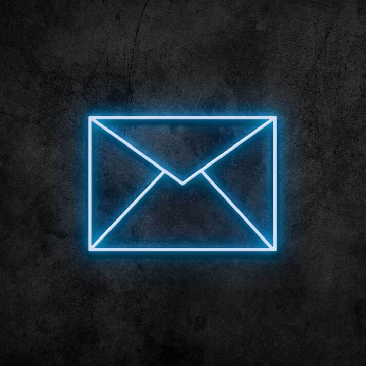 Briefumschlag Symbol LED-Neonschild für Büro