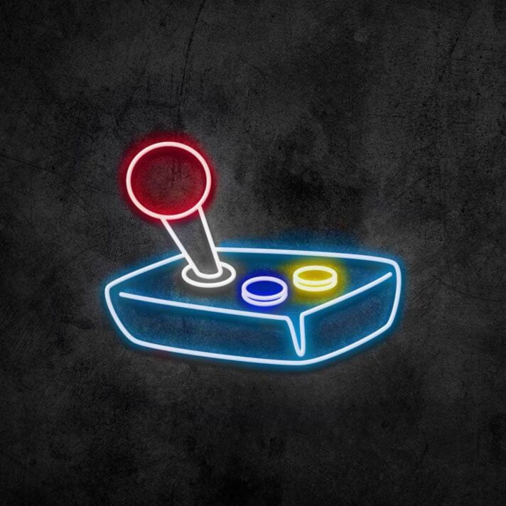 Arcade Joystick LED-Neonschild für Gamingzimmer