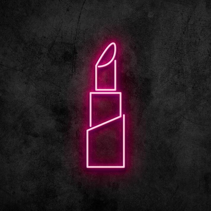 Lippenstift LED-Neonschild für Kosmetikstudio oder Schaufenster