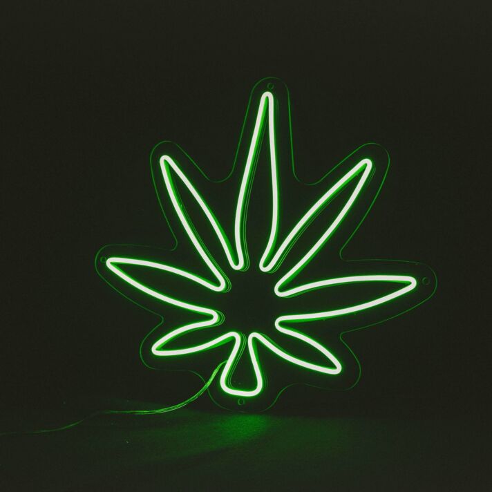 Cannabisblatt LED-Neonschild für Bar Club