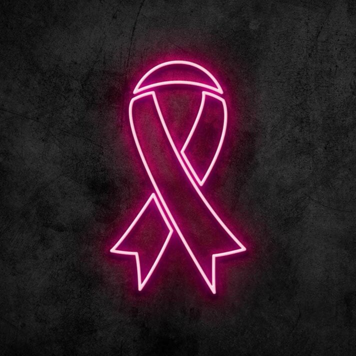 Schleifenband Symbol LED-Neonschild für Gesundheit