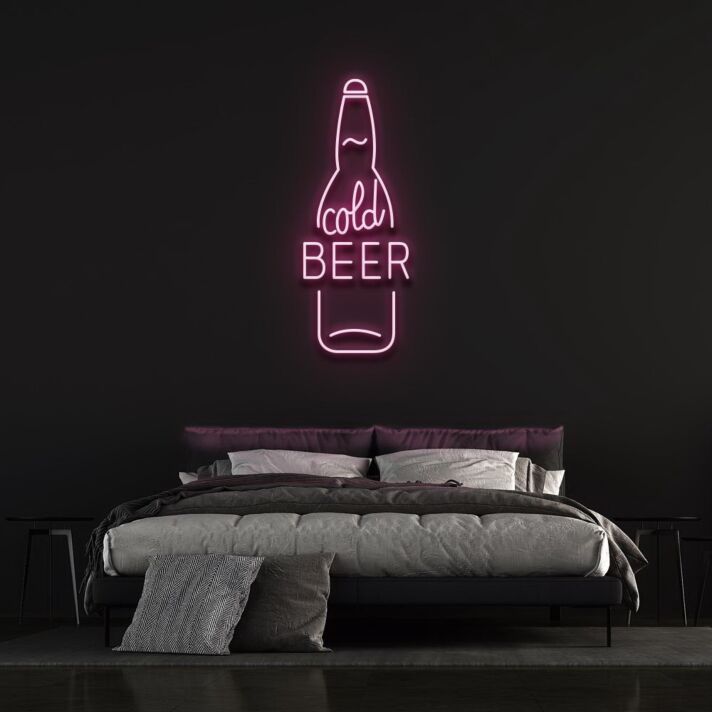 cold BEER LED-Neonschild für Bar und Wohnzimmer