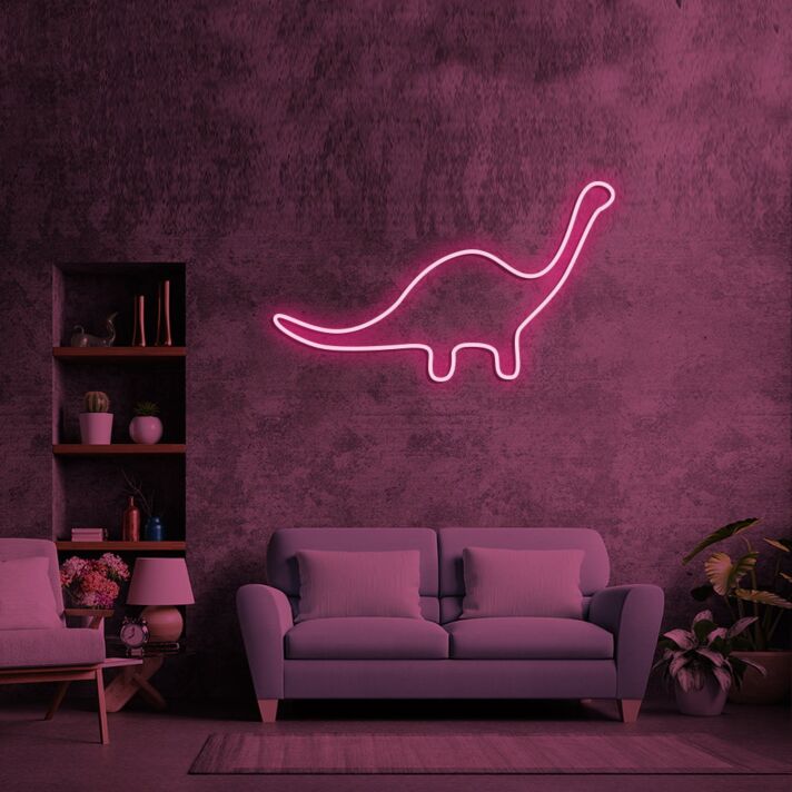 Dinosaurier LED-Neonschild für Wohnzimmer oder Kinderzimmer