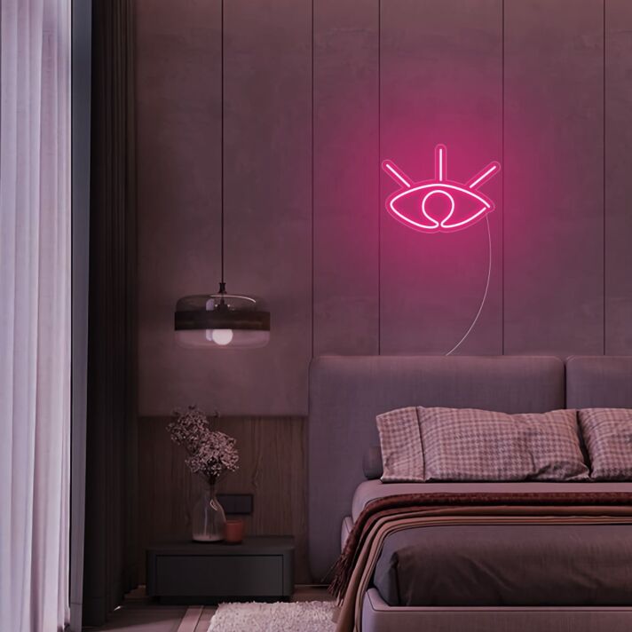 Auge Symbol LED-Neonschild für Schlafzimmer und Wohnzimmer