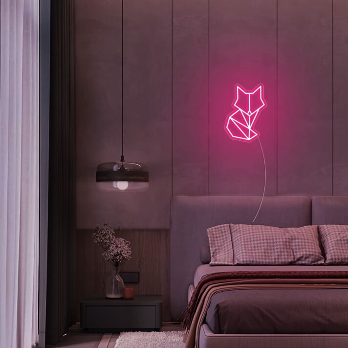 Fuchs LED-Neonschild Schlafzimmer Wohnzimmer