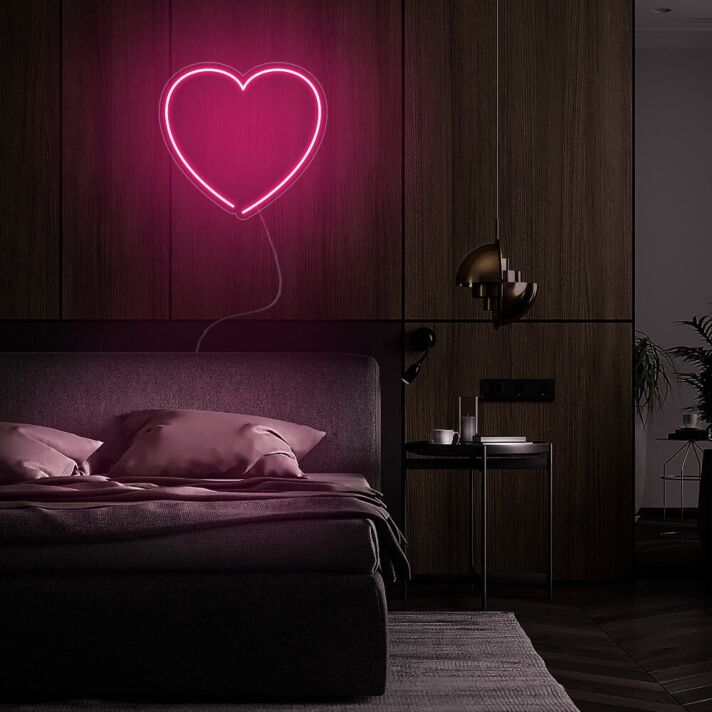 Herzsymbol LED-Neonschild für Schlafzimmer Wohnzimmer