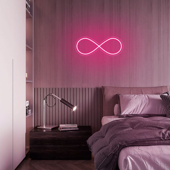 Unendlichkeitssymbol LED-Neonschild Schlafzimmer Wohnzimmer