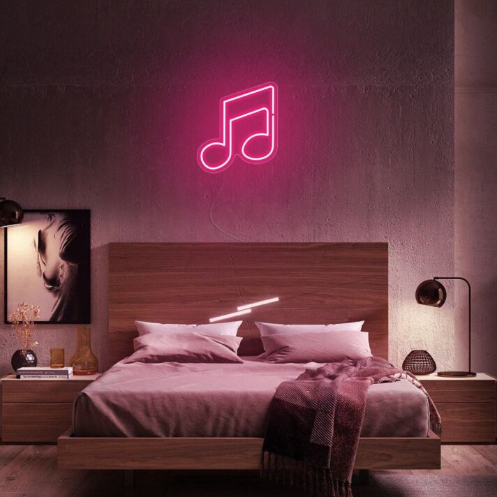 Musiknote LED-Neonschild Schlafzimmer Wohnzimmer
