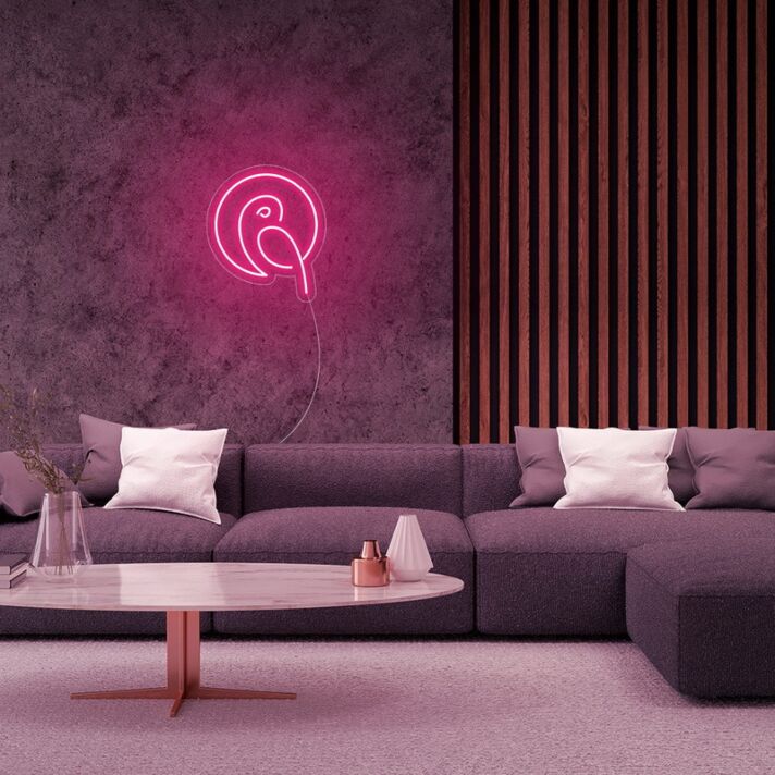 Papagei LED-Neonschild für Wohnzimmer oder Bar