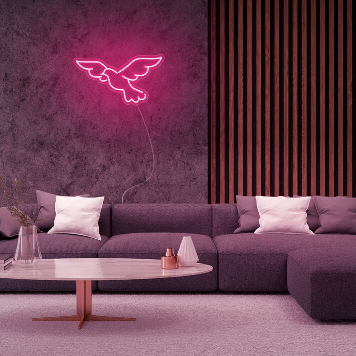 fliegende Taube LED-Neonschild für Wohnzimmer oder Schlafzimmer