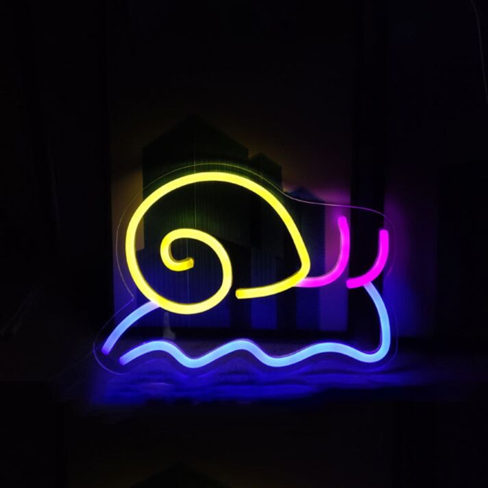 Schnecke LED-Neonschild für Kinderzimmer oder Wohnzimmer