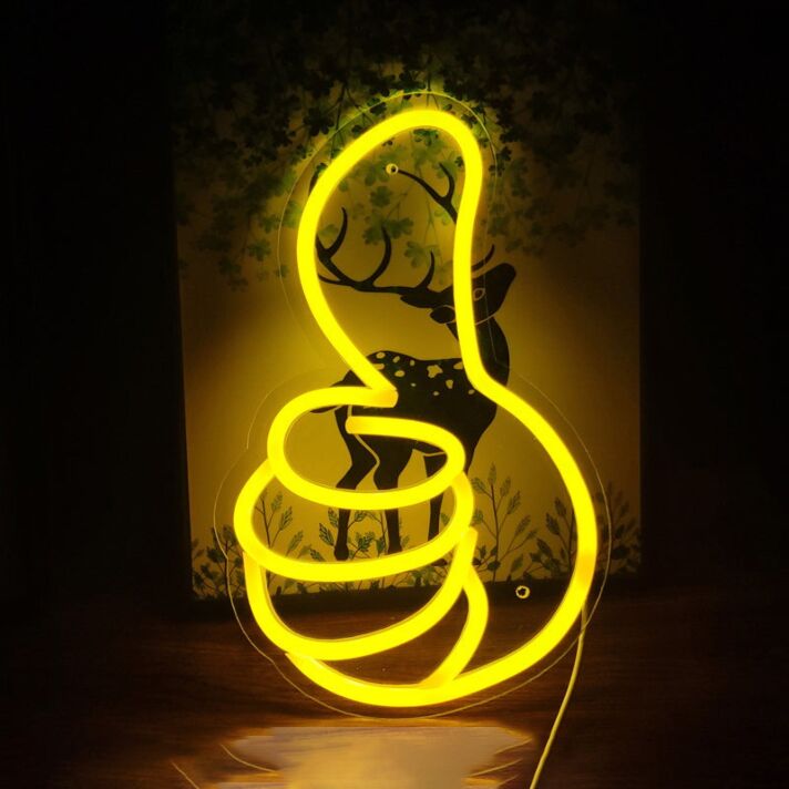 Daumen hoch Symbol LED-Neonschild Wohnzimmer Bar