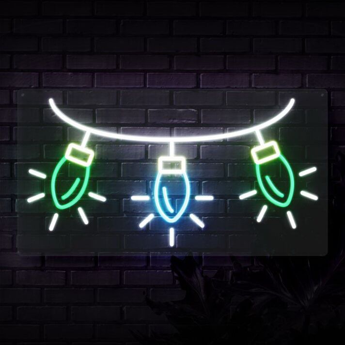 Weihnachtslichterkette LED-Neonschild Wohnzimmer Weihnachtsdeko