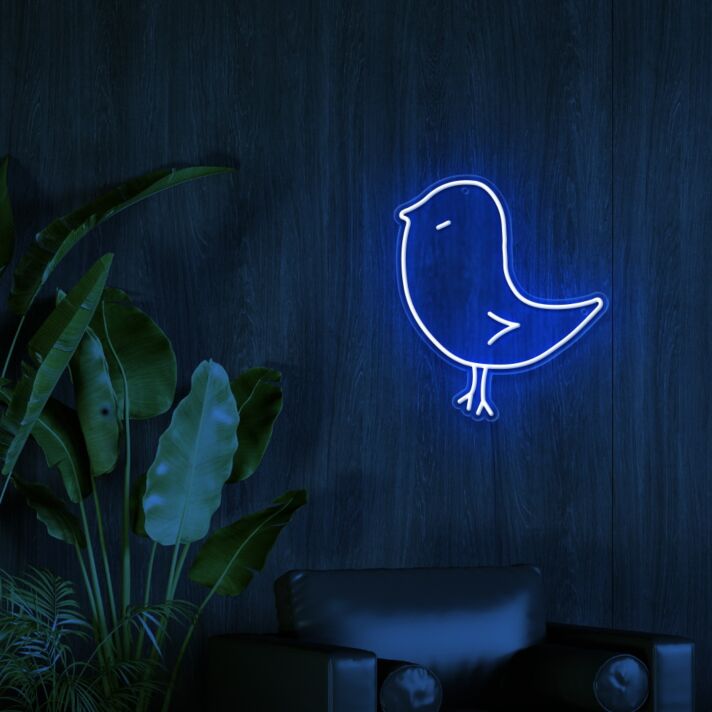 Vogel Silhouette LED-Neonschild Wohnzimmer Büro