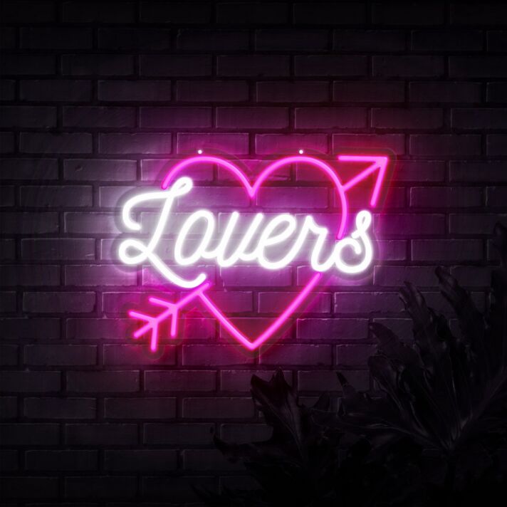 Lovers LED-Neonschild für Bar und Wohnzimmer