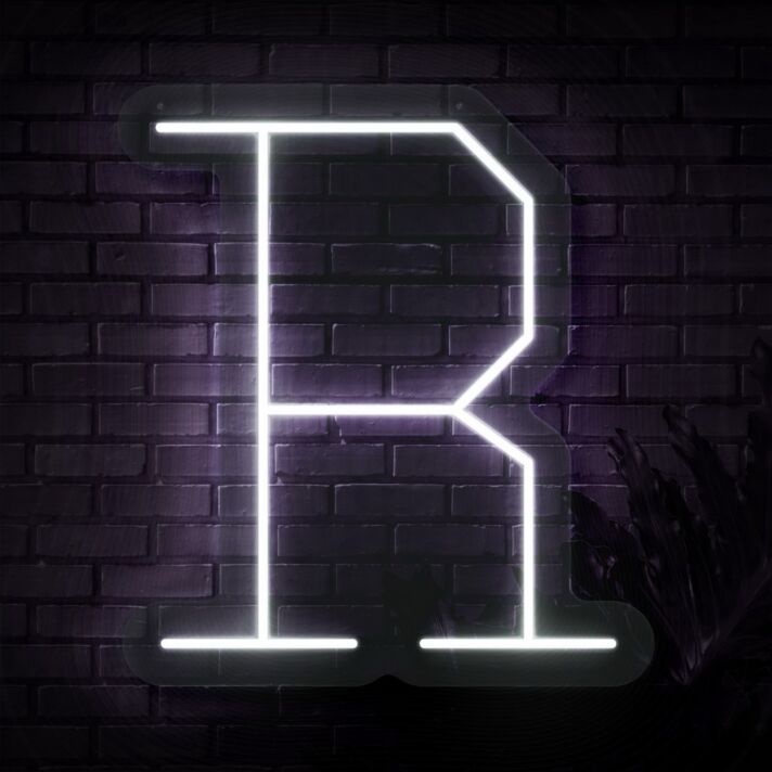 Buchstabe R LED Neonschild für Wohnzimmer und Bar