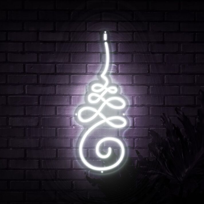 Ornamentale Linienverzierung LED-Neonschild Wohnzimmer Studio