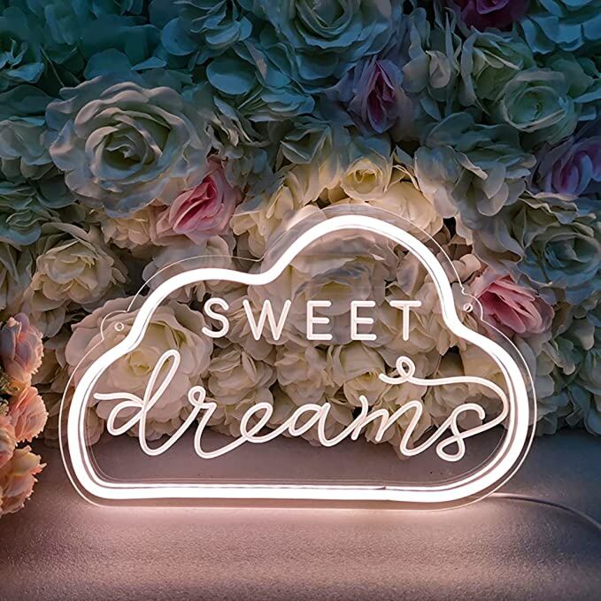 SWEET dreams LED-Neonschild Schlafzimmer Kinderzimmer