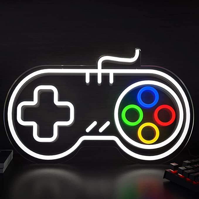Spielcontroller LED-Neonschild für Gaming Zimmer Spielhalle