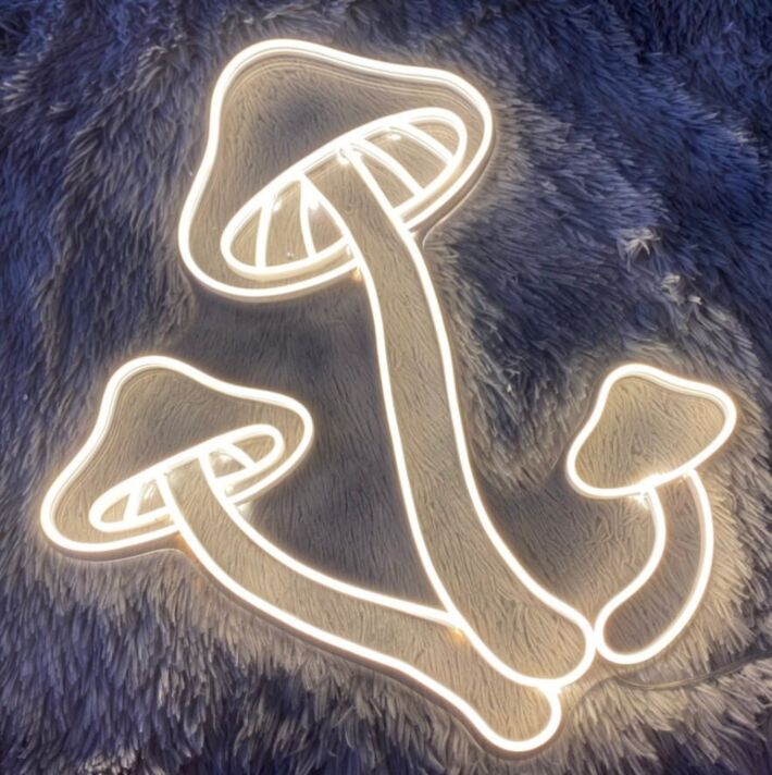 Fliegenpilz LED-Neonschild Wohnzimmer Bar