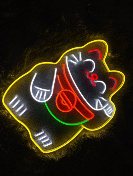 LED Neonschild Taco Motiv mit buntem Licht als dekorative Wandbeleuchtung für Küche Restaurant Bar Street Food Laden oder modernes Wohnambiente