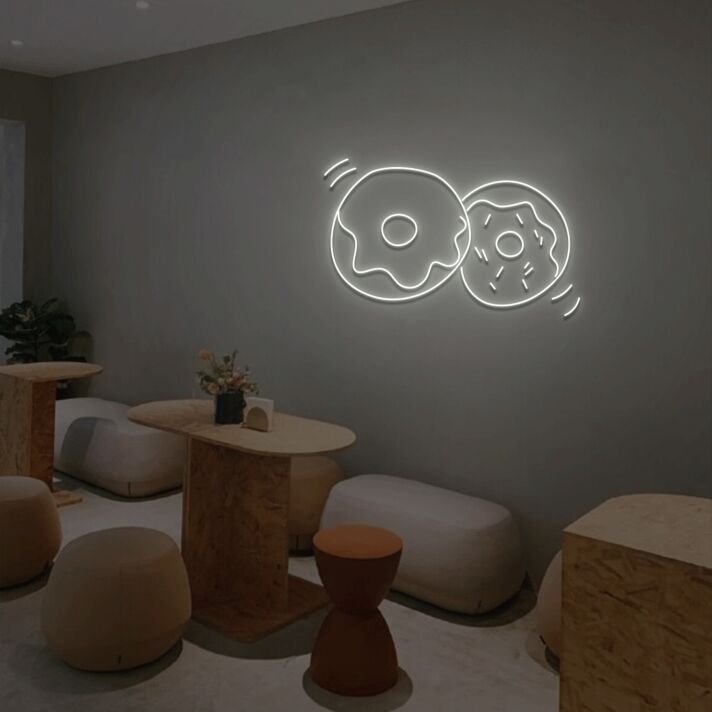 Donuts LED-Neonschild für Café und Bäckerei
