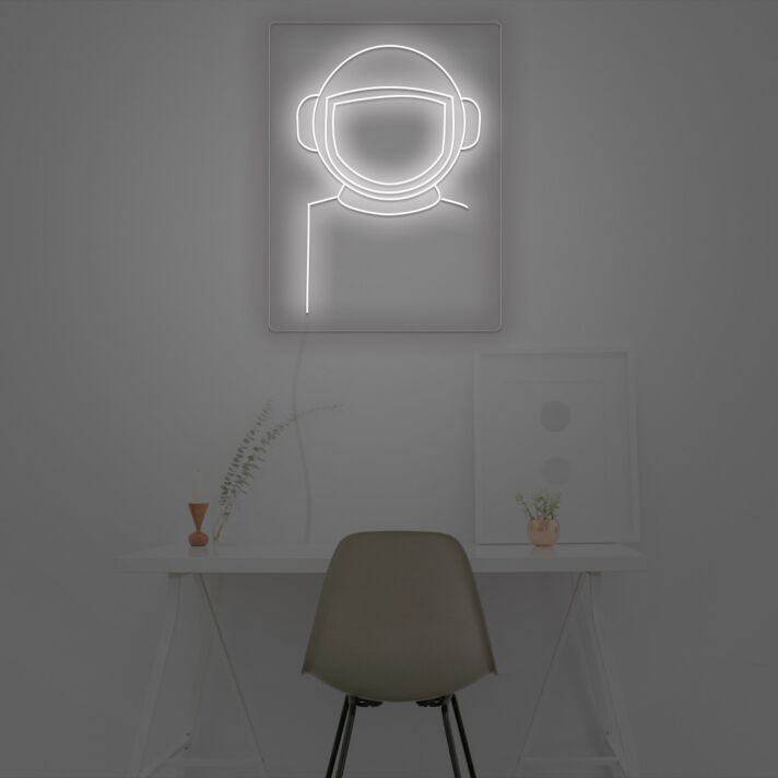 Astronautenhelm LED-Neonschild Wohnzimmer Büro