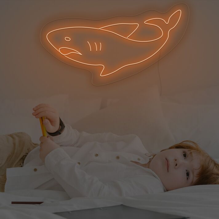 Hai LED-Neonschild für Kinderzimmer und Wohnzimmer