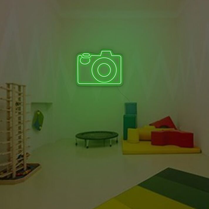 Fotokamera LED-Neonschild für Fotostudio und Wohnzimmer