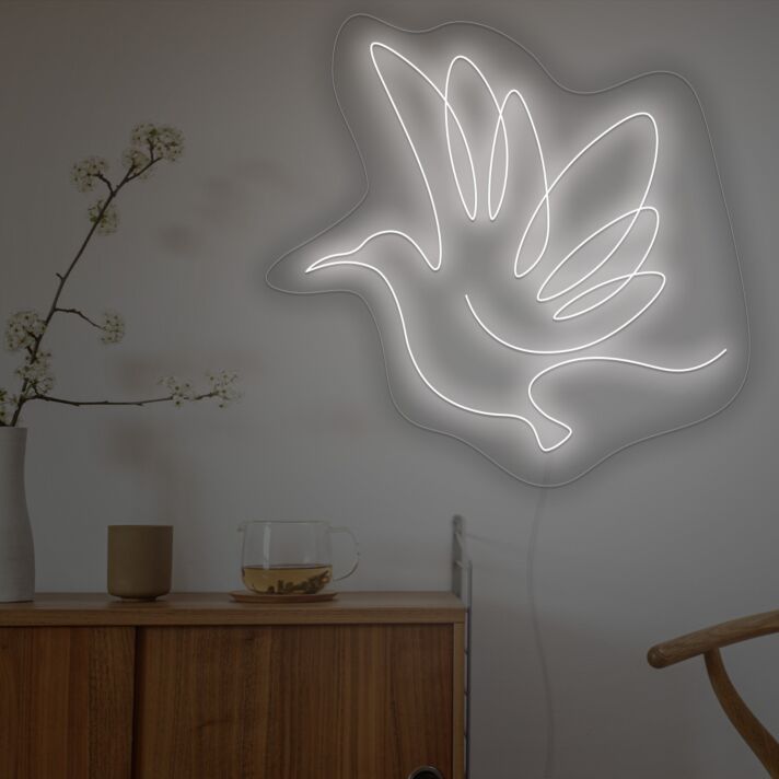 fliegende Taube LED-Neonschild Wohnzimmer Schlafzimmer
