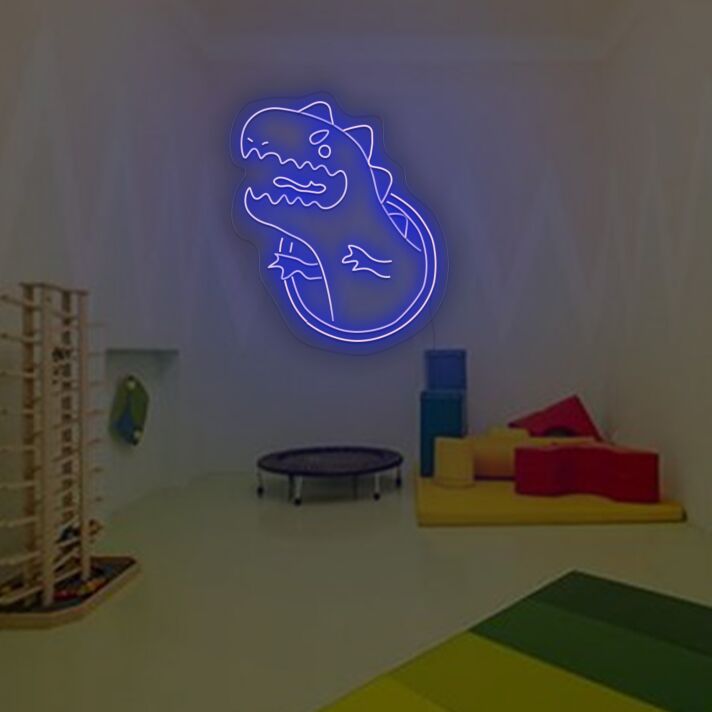 Dinosaurier LED-Neonschild für Kinderzimmer Spielbereich