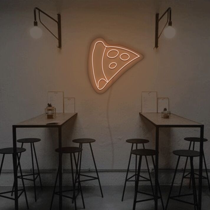 Pizzastück LED-Neonschild für Restaurant Café