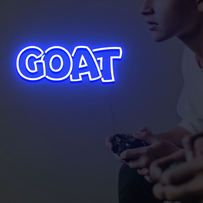 GOAT LED-Neonschild für Gamingzimmer
