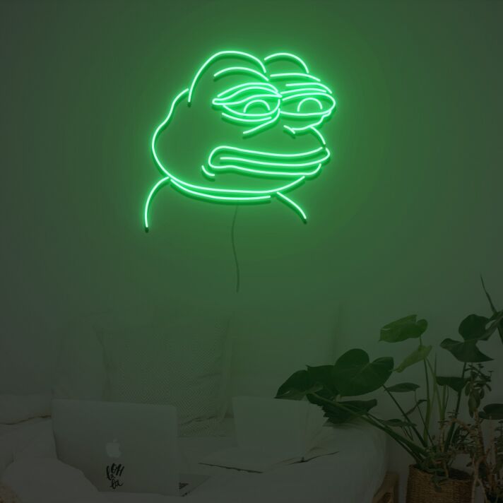 Froschgesicht LED-Neonschild Wohnzimmer Schlafzimmer