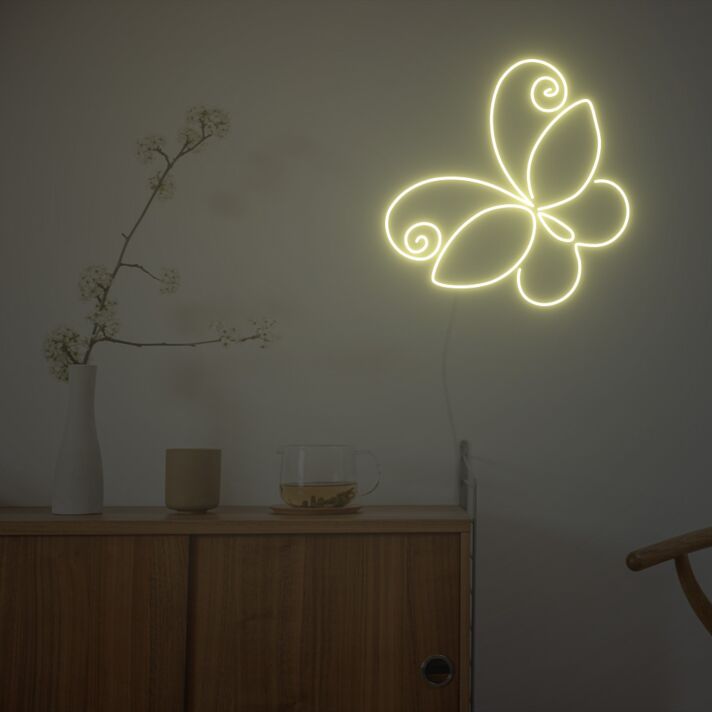 Schmetterling LED-Neonschild Wohnzimmer Schlafzimmer