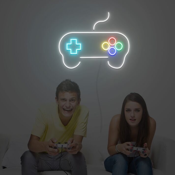 Spielcontroller LED-Neonschild für Gaming Wohnzimmer