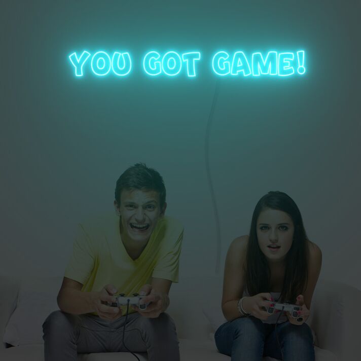 YOU GOT GAME! LED-Neonschild für Gaming Zimmer