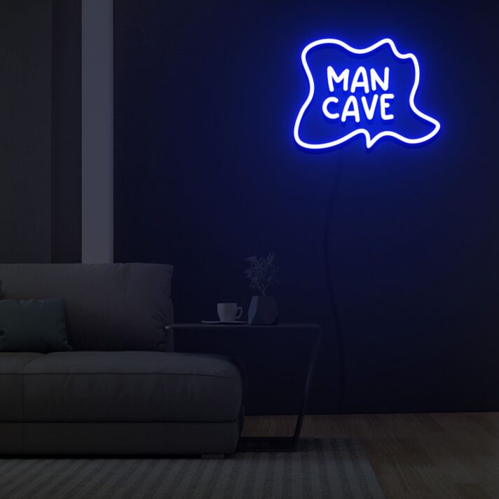 MAN CAVE LED-Neonschild für Wohnzimmer oder Freizeitraum