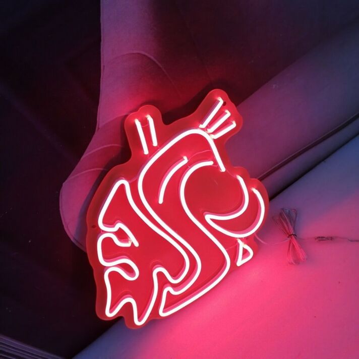 Fisch Motiv LED Neonschild als moderne Wanddekoration für Zuhause und kreative Räume
