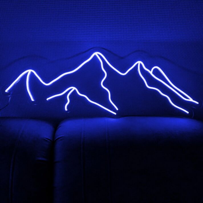 Abstraktes Berglandschaft LED Neonschild für Wohnzimmer Schlafzimmer und moderne Wanddekoration